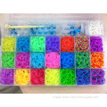 (4400 loom bands) New Arrival DIY Loom Kits in Plastic Box